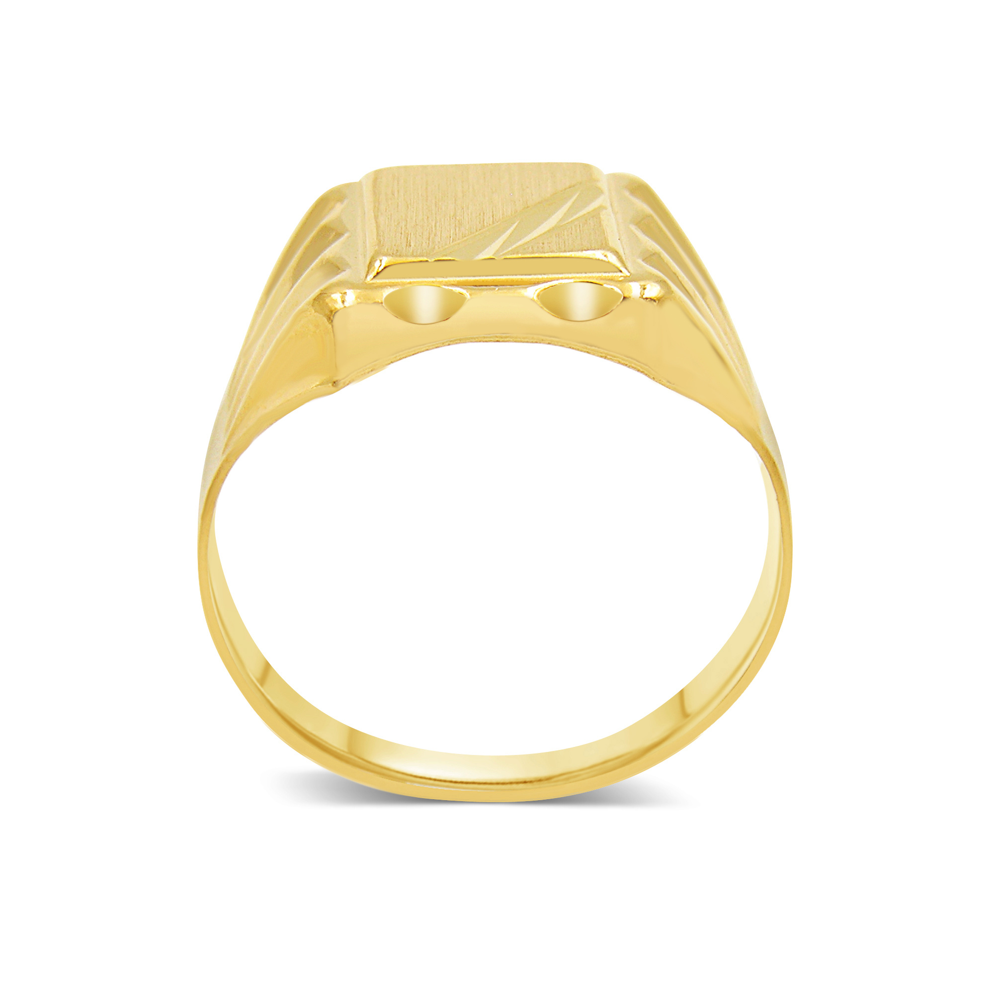18 kt yellow gold men's ring