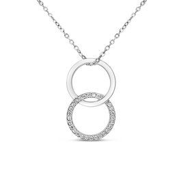 18kt white gold pendant with 0.13 ct diamonds