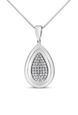 18kt white gold pendant with 0.50 ct diamonds