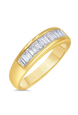 18k geel goud ring met 0.97 ct diamanten