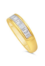 18k yellow gold ring with 0.97 ct diamonds      -
