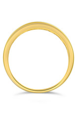 18k yellow gold ring with 0.30 ct diamonds