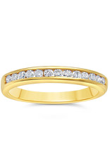 18k yellow gold ring with 0.55 ct diamonds