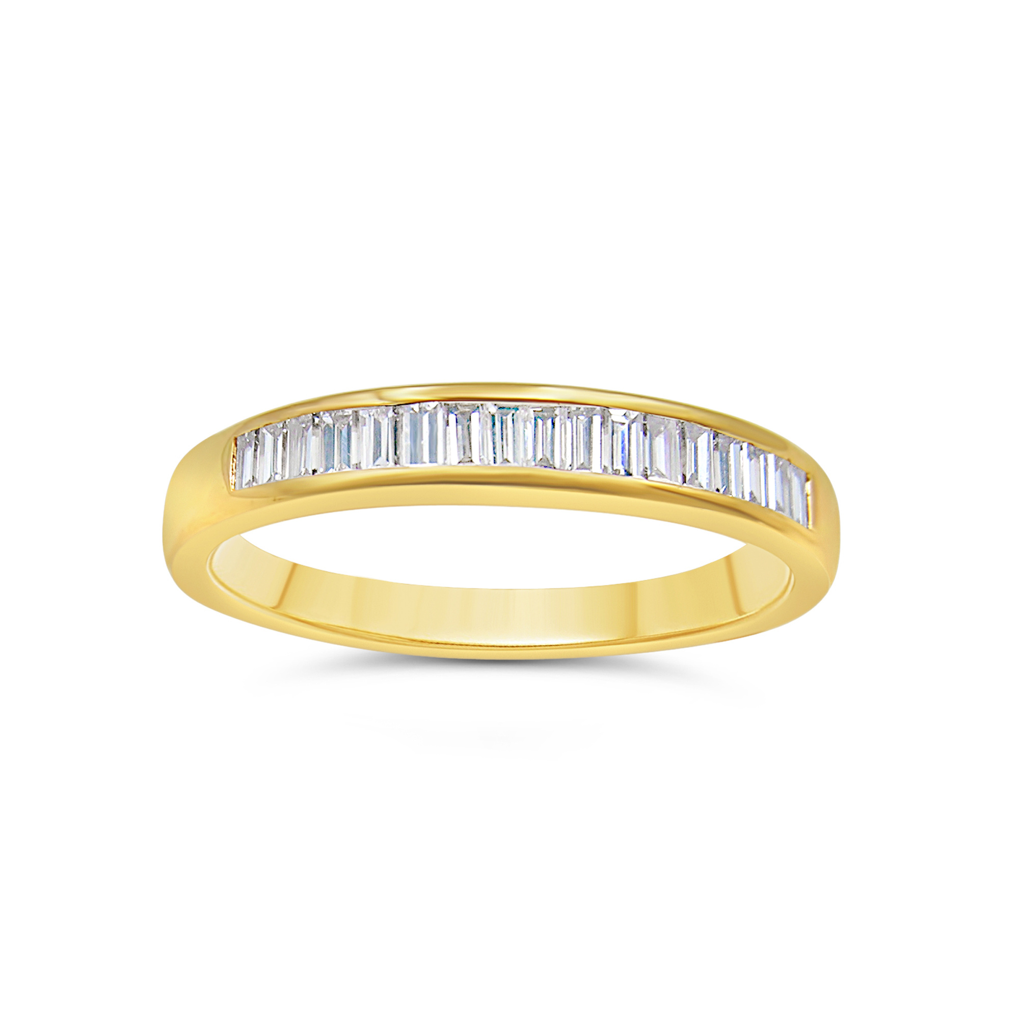 18k yellow gold ring with 0.42 ct diamonds