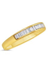 18k yellow gold ring with 0.42 ct diamonds