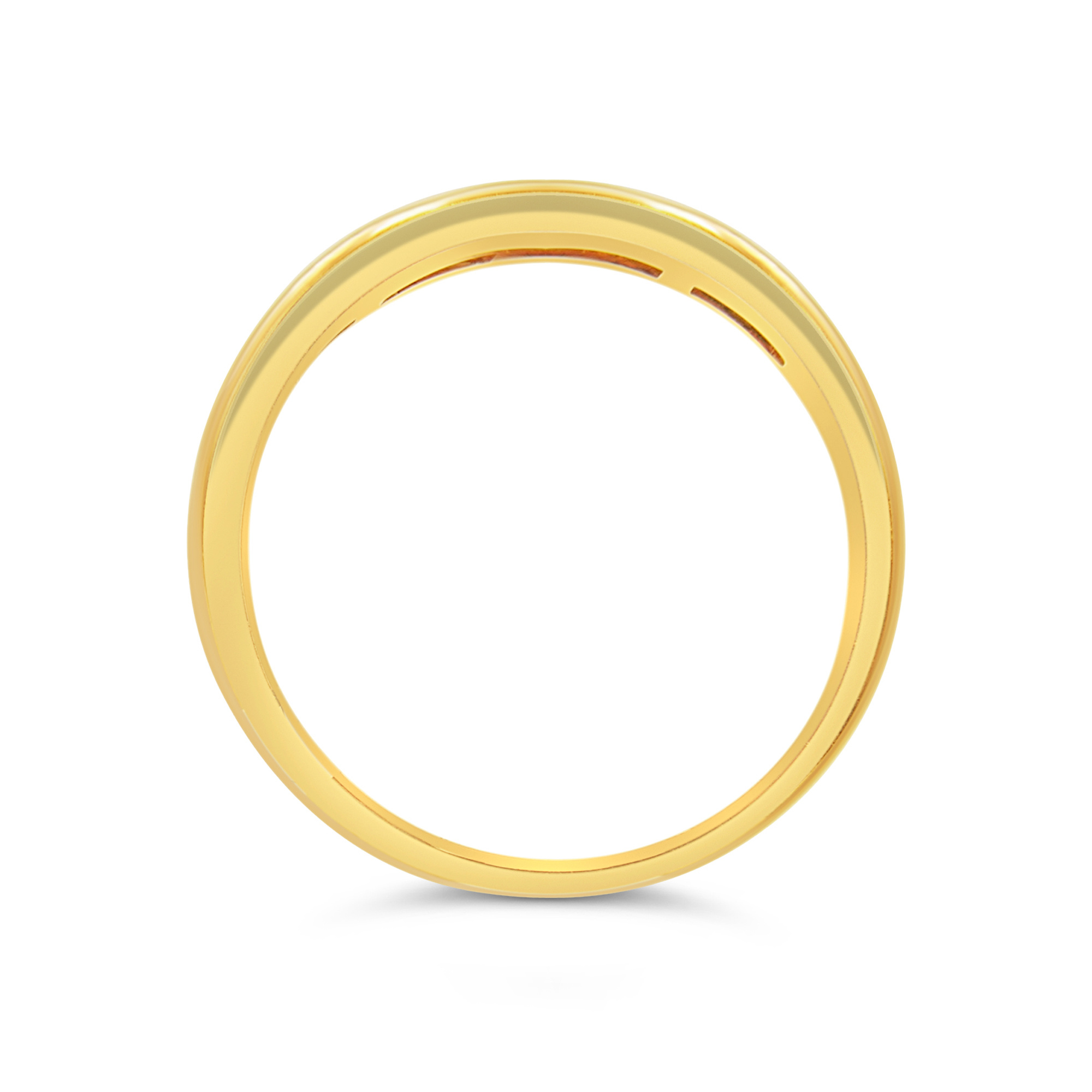 18k geel goud ring met 0.42 ct diamanten