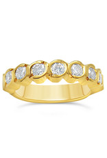 18k yellow gold ring with 0.63 ct diamonds