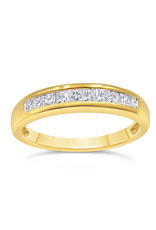 18k yellow gold ring with 0.42 ct diamonds