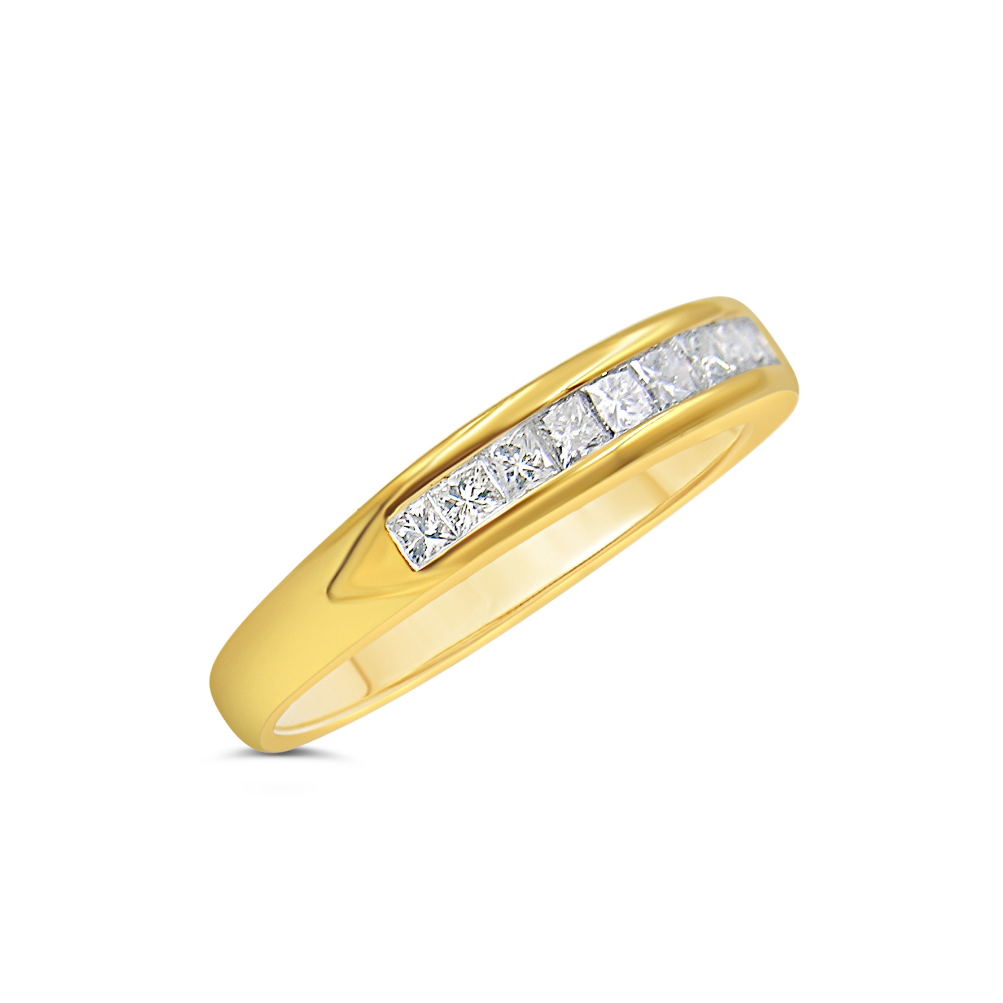 18k yellow gold ring with 0.42 ct diamonds