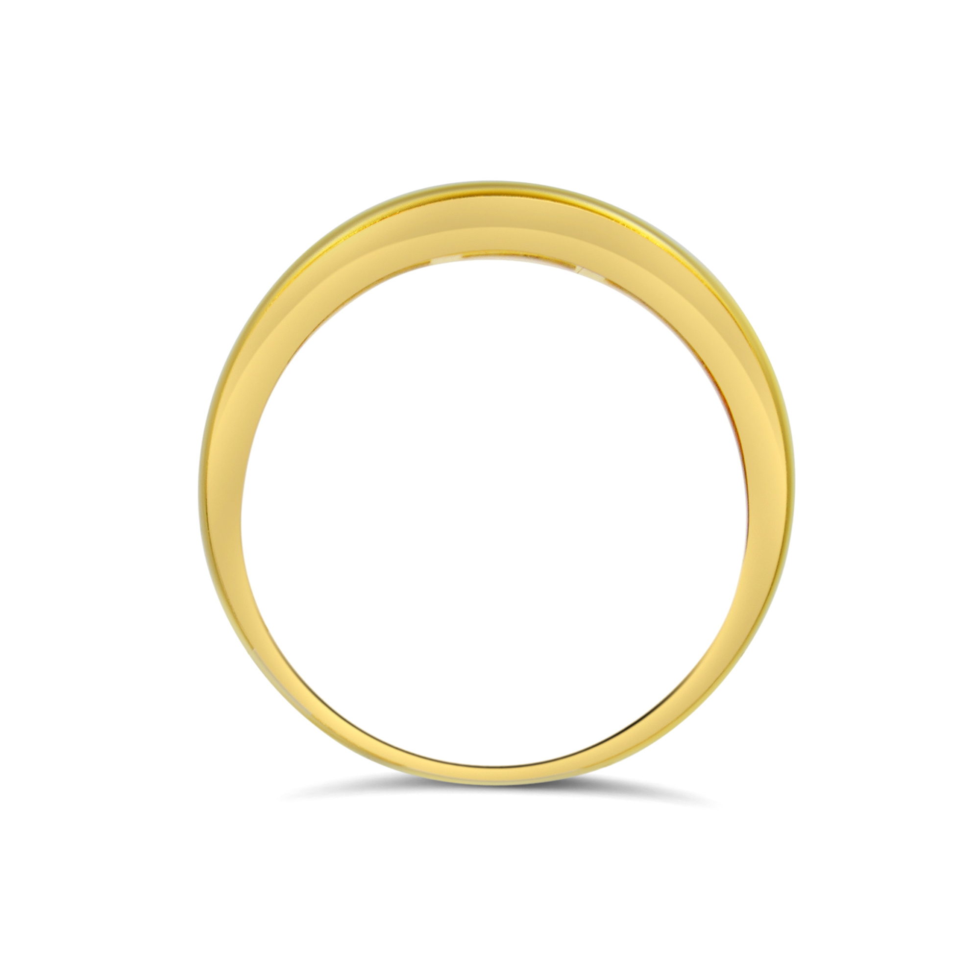 18k geel goud ring met 0.42 ct diamanten