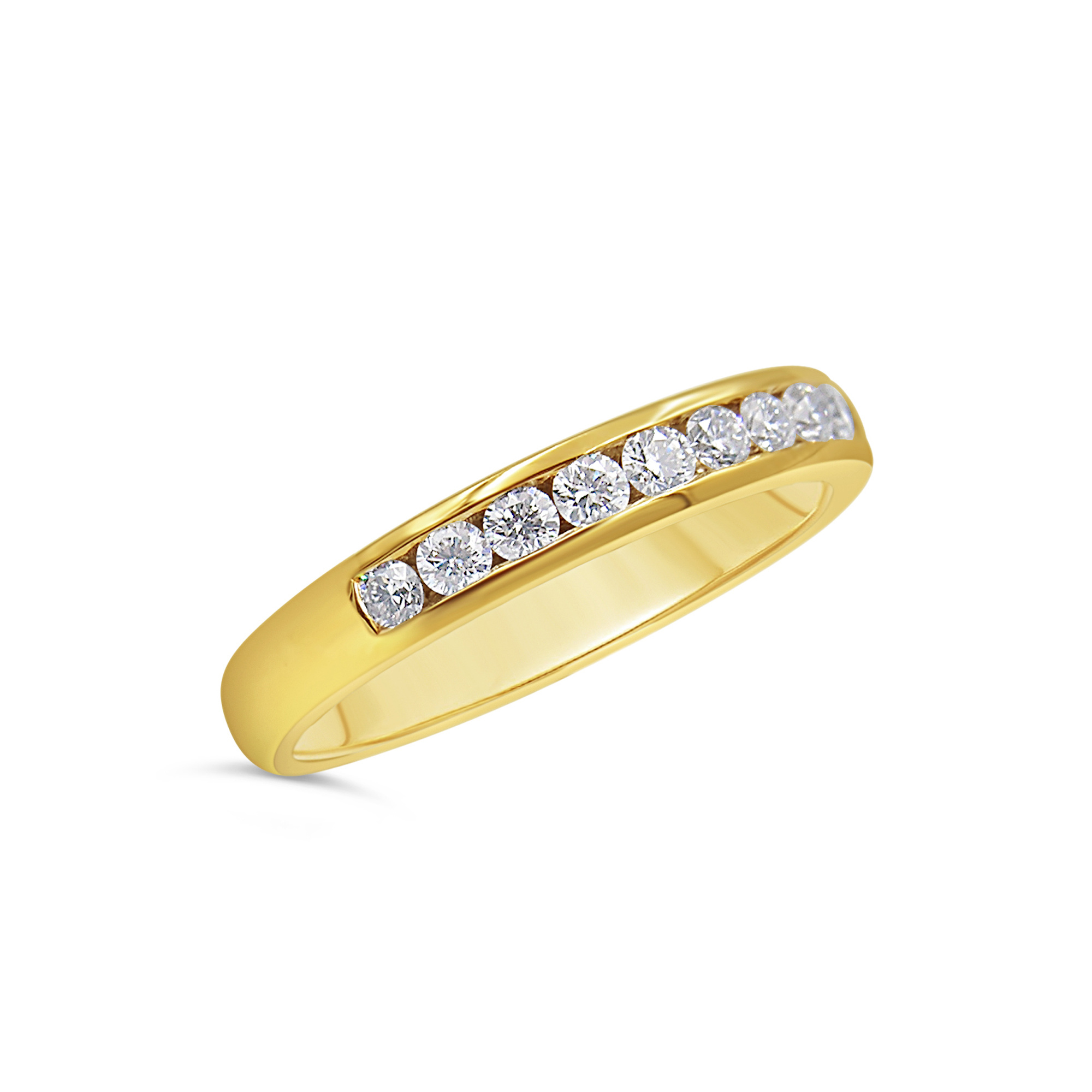 18k geel goud ring met 0.52 ct diamanten