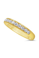 18k yellow gold ring with 0.52 ct diamonds