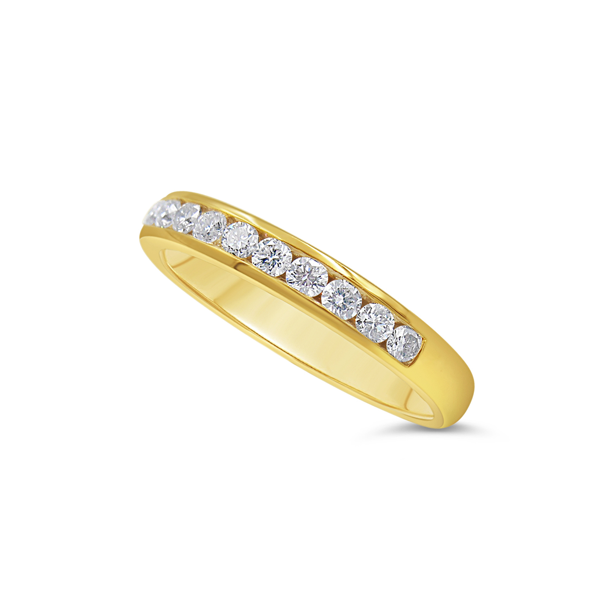 18k yellow gold ring with 0.52 ct diamonds