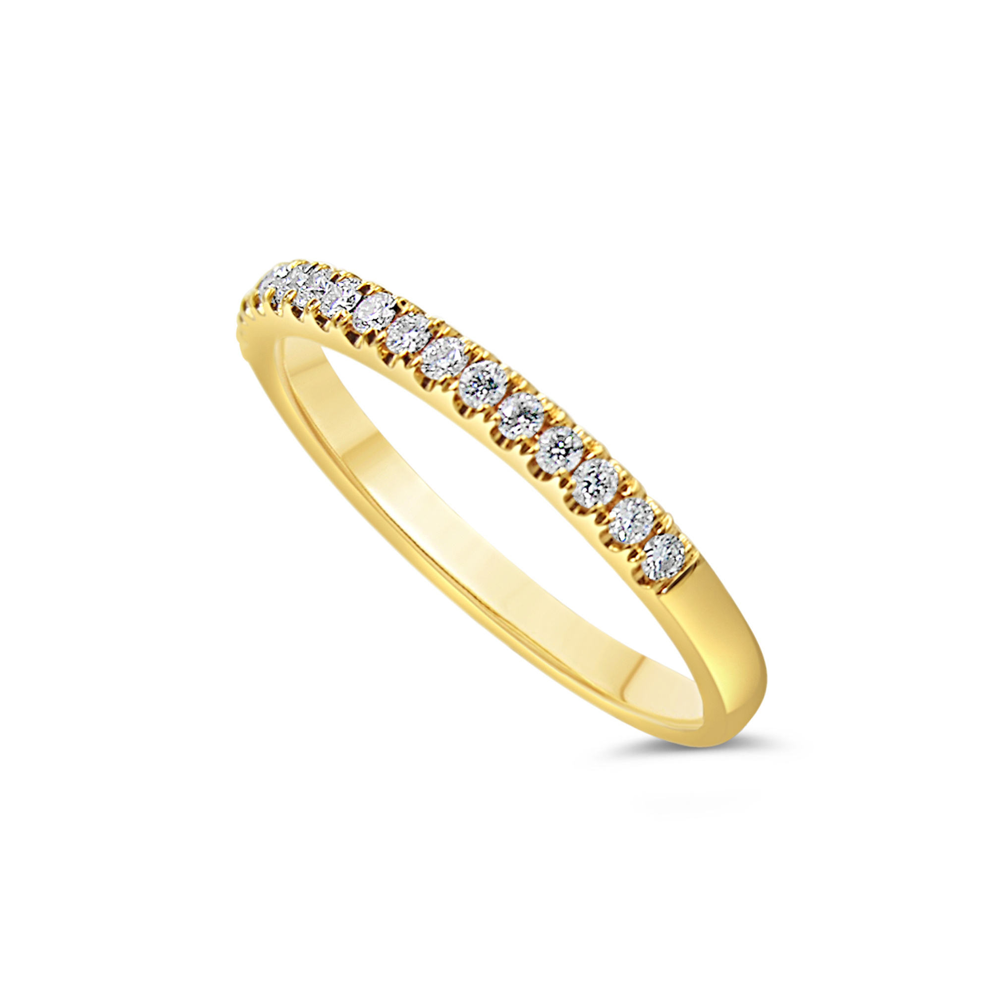 18k yellow gold ring with 0.20 ct diamonds