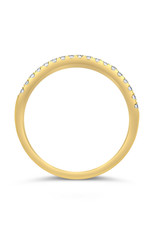 18k yellow gold ring with 0.20 ct diamonds