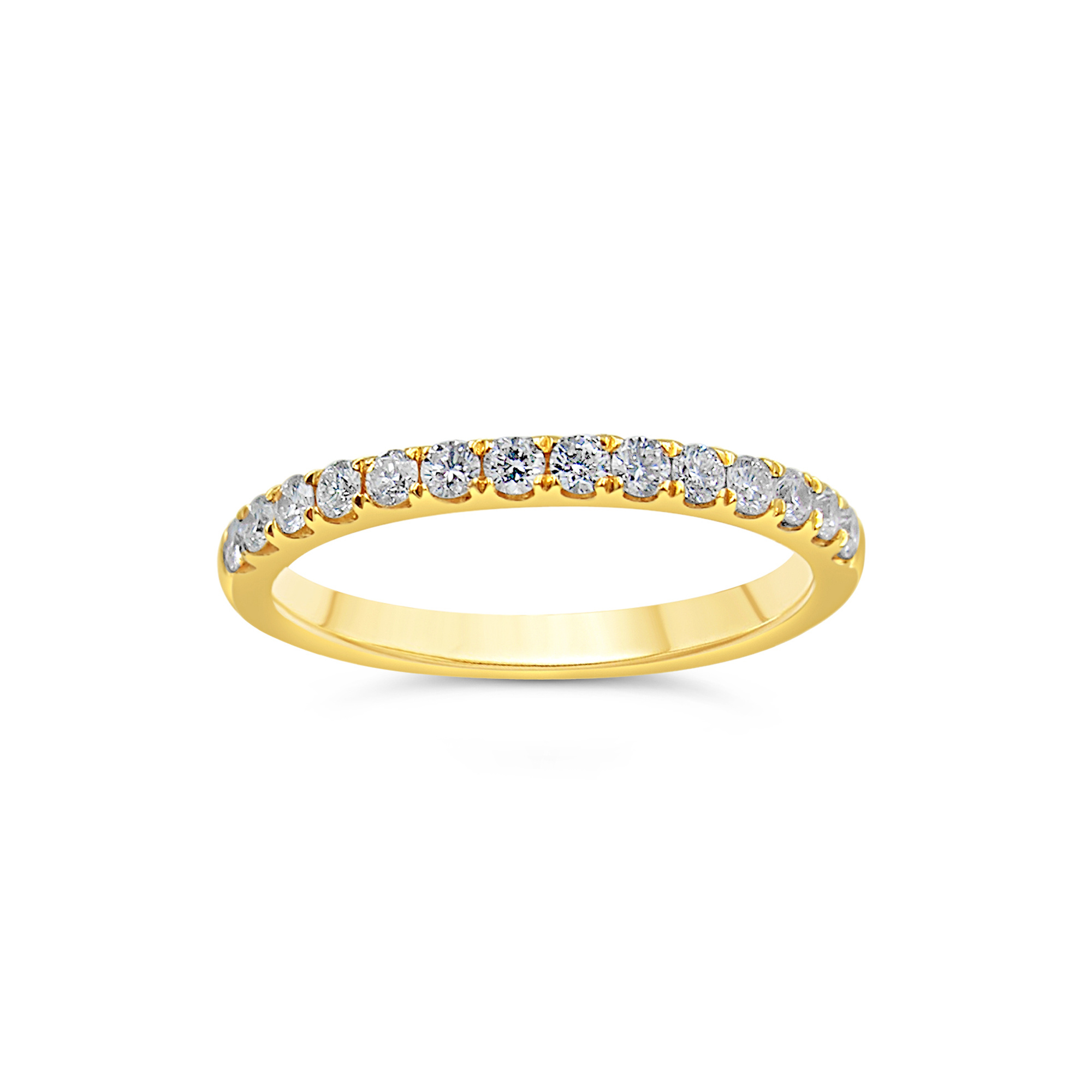 18k geel goud ring met 0.37 ct diamanten