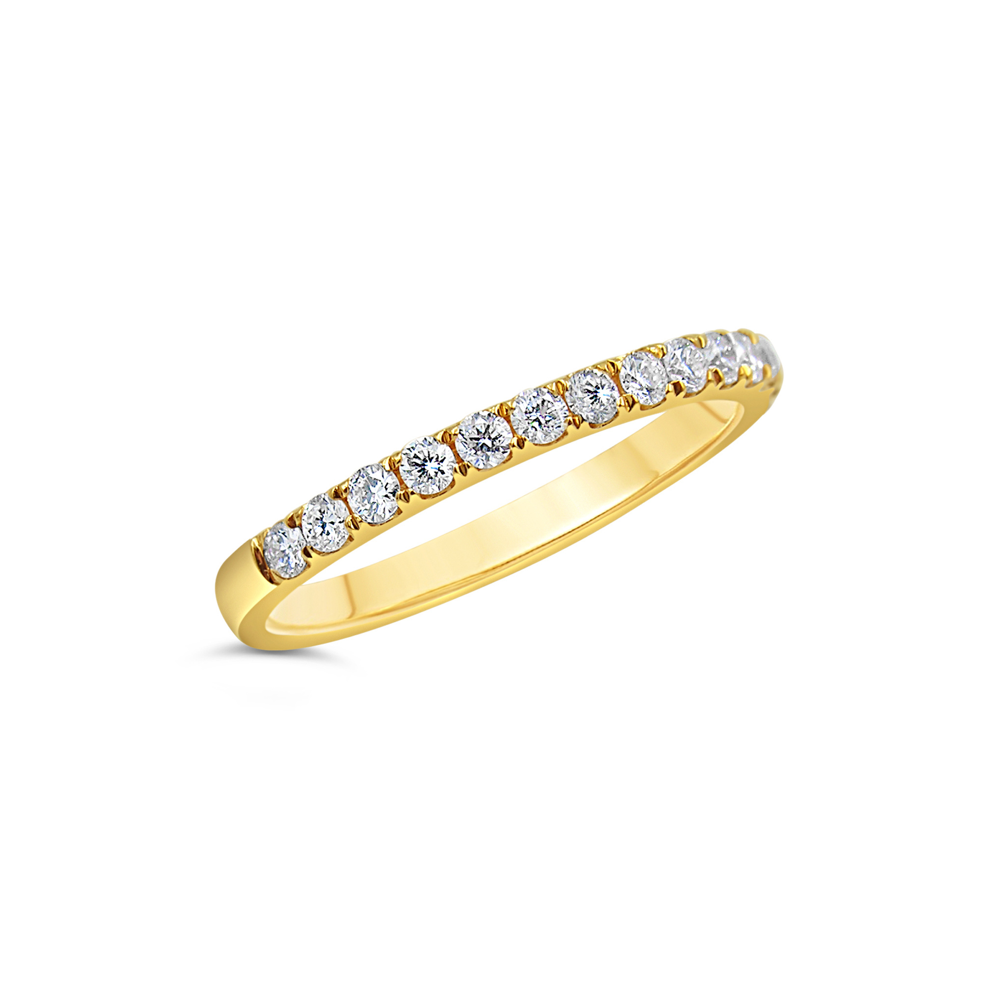 18k geel goud ring met 0.37 ct diamanten