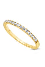 18k yellow gold ring with 0.32 ct diamonds