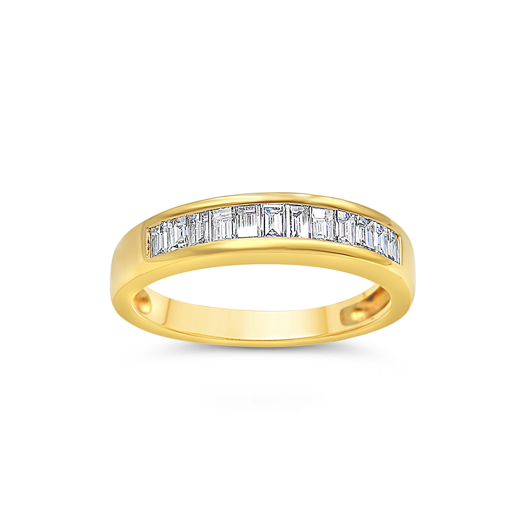 18k geel goud ring met 0.43 ct diamanten