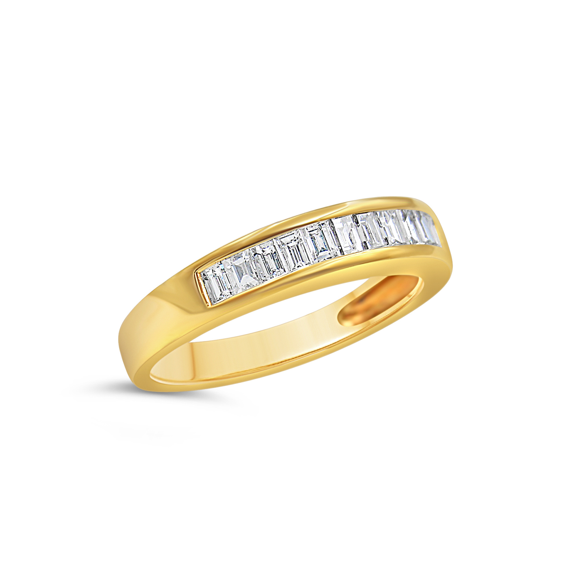 18k yellow gold ring with 0.43 ct diamonds