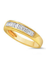 18k yellow gold ring with 0.43 ct diamonds