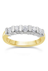 18k geel & wit goud ring met 0.60 ct diamanten