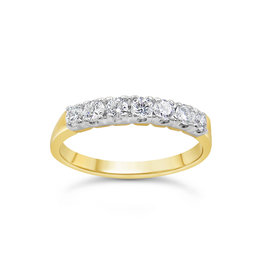 18k geel & wit goud ring met 0.60 ct diamanten