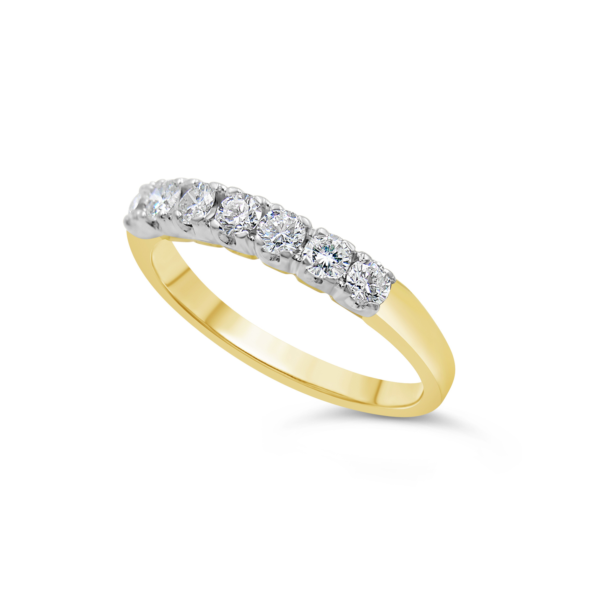 18k geel & wit goud ring met 0.60 ct diamanten