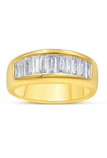 18k yellow gold ring with 1.38 ct diamonds