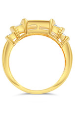 14kt geel goud verlovingsring met 1.51 ct diamanten