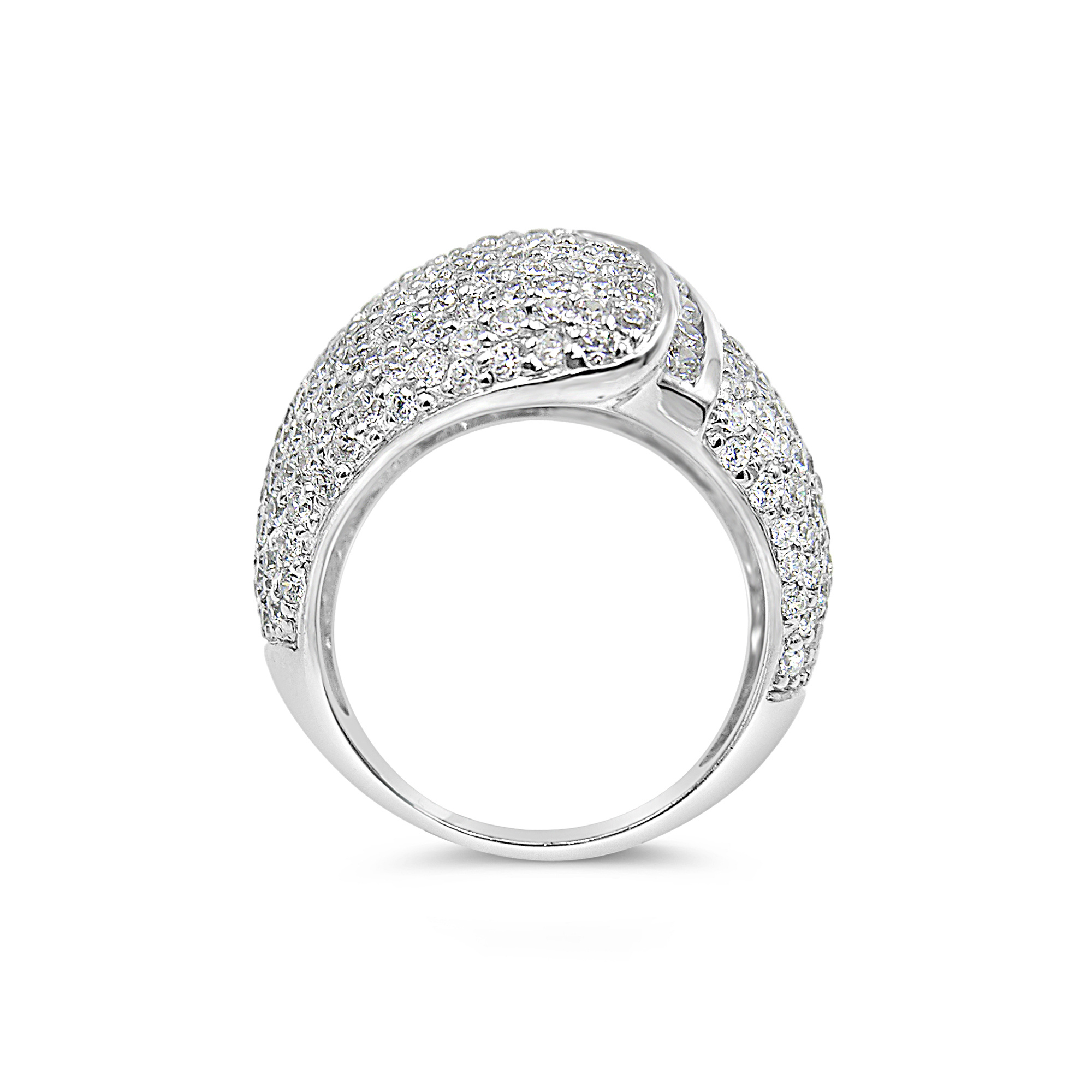 Elini 18kt white gold ring with zirconia