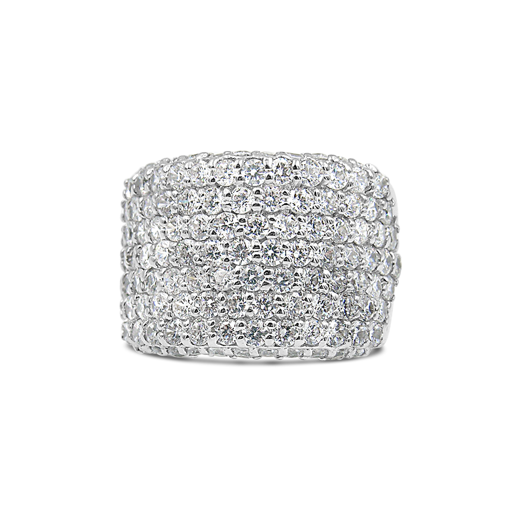 Elini 18kt white gold ring with zirconia