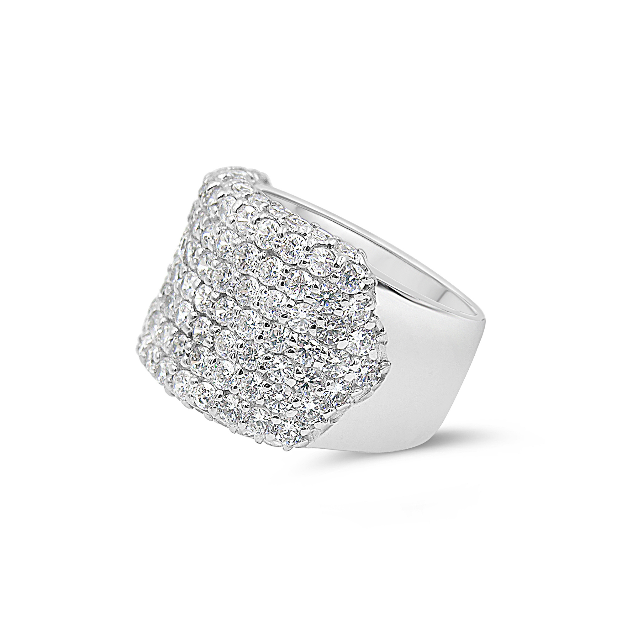 Elini 18kt white gold ring with zirconia