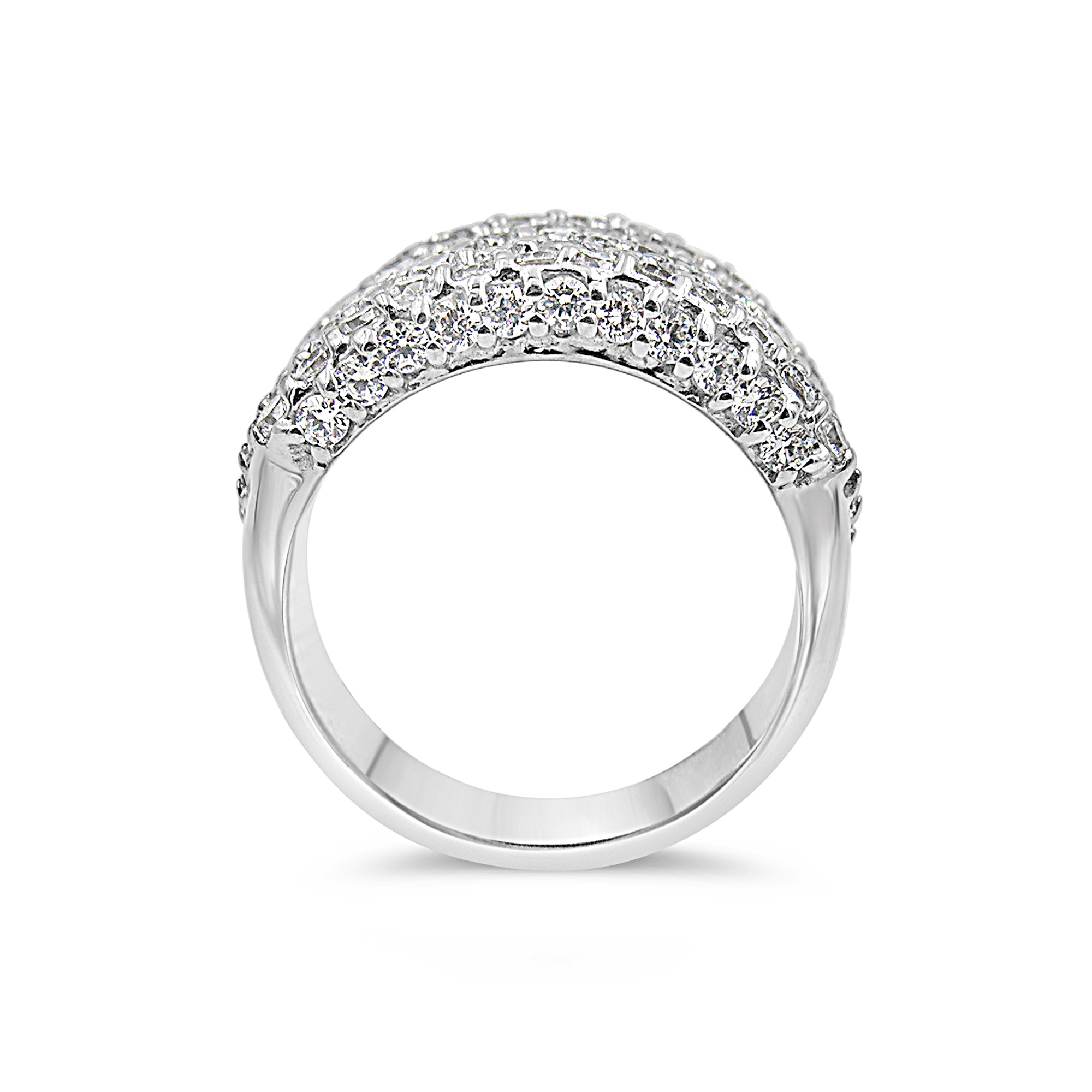 Elini 18kt wit goud ring met zirkonia