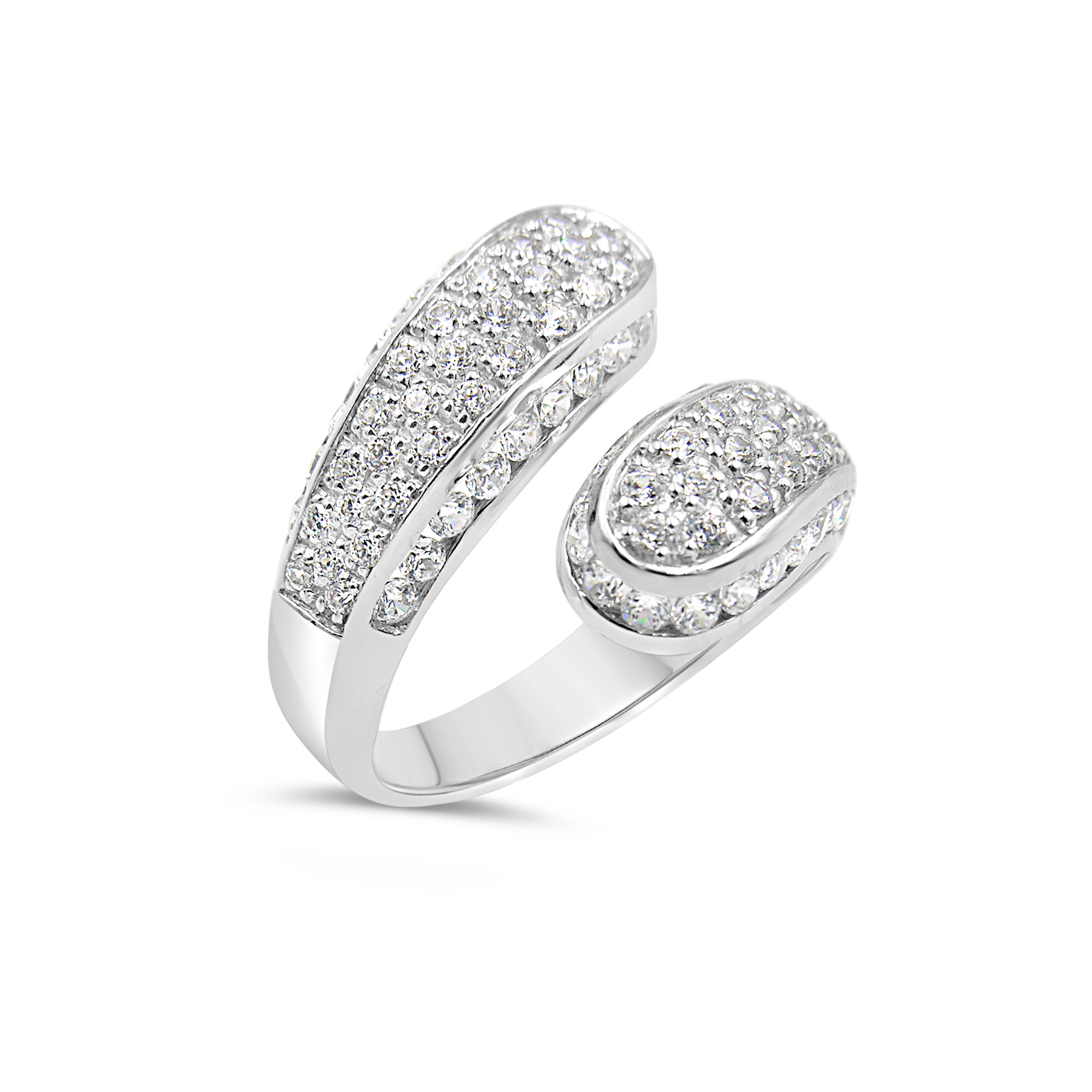 Elini 18kt white gold ring with zirconia