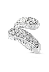 Elini 18kt white gold ring with zirconia