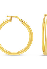 18 karat yellow gold hoops earrings