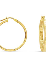 18 karat yellow gold hoops earrings