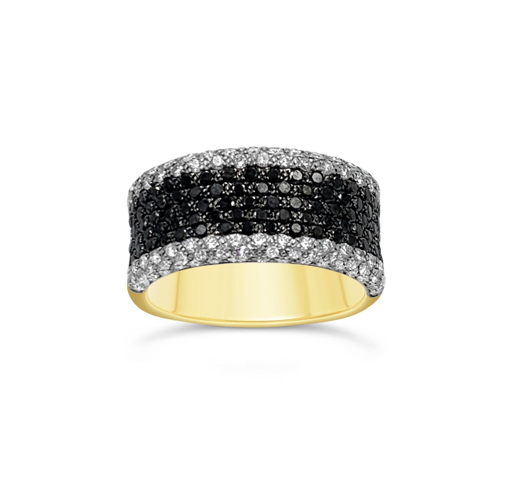 Casa Gi 18k geel & wit goud ring met 1,10 ct diamanten