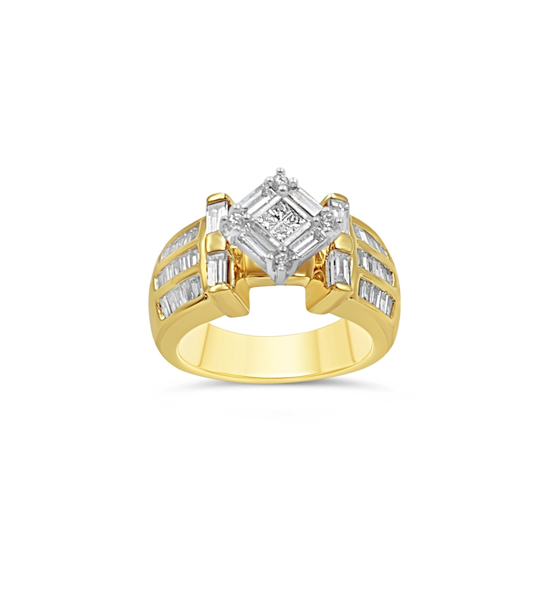 18k geel goud ring met 1,20 ct diamanten