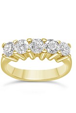 18k yellow gold ring with 1,52ct diamonds