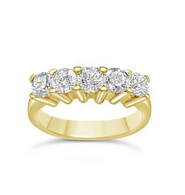 18k yellow gold ring with 1,52ct diamonds