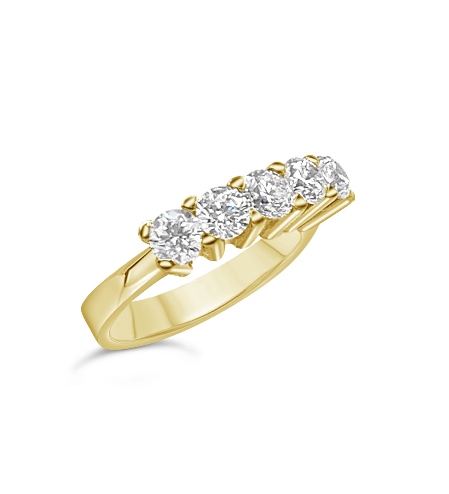 18k geel goud ring met 1,52ct diamanten