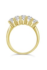 18k geel goud ring met 1,52ct diamanten