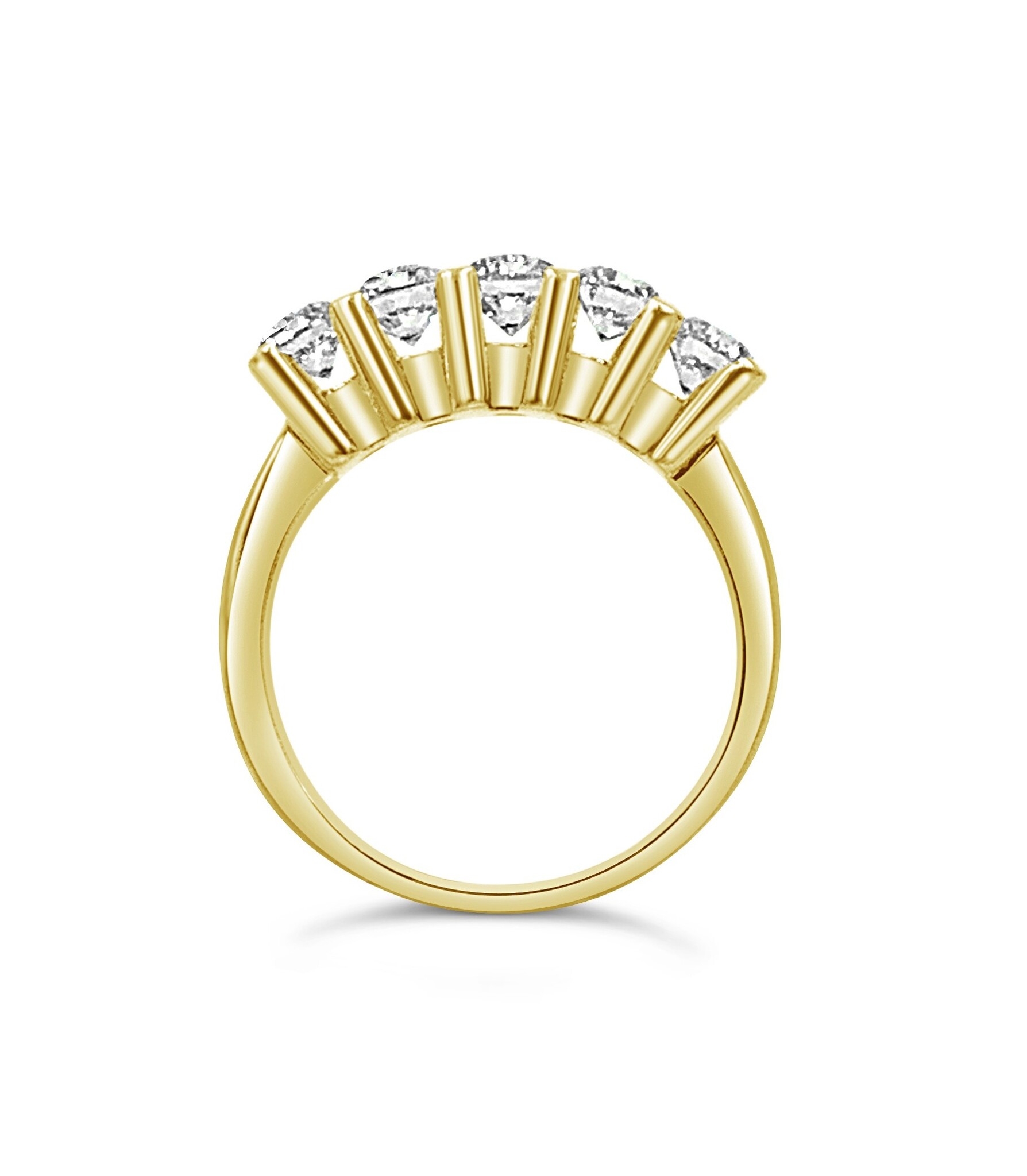 18k geel goud ring met 1,52ct diamanten