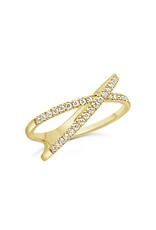 18k geel goud ring met 0,25ct diamanten