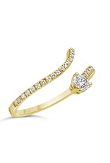 18k geel goud ring met 0,36ct diamanten