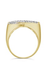 18k geel & wit goud ring met 0,50ct diamanten