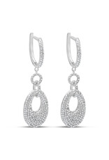 18k white gold earrings with 1,35ct diamonds
