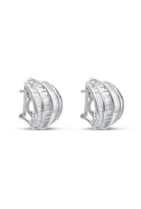 18k white gold earrings with 3,62ct diamonds